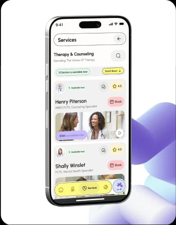 Custom iOS and Android mobile app user interface layout design