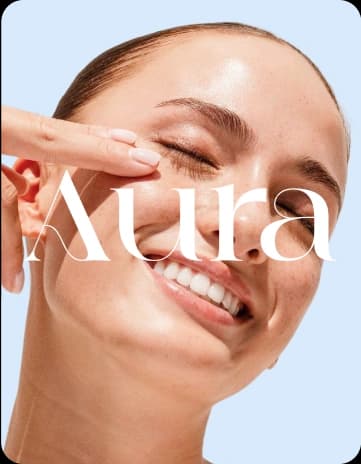 Aura AI platform user experience design and mobile app layout