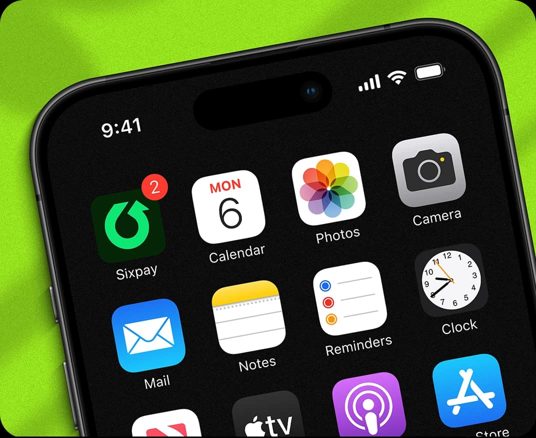 Custom mobile app icon and logo brand identity design showcase on smartphone screen